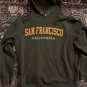 San Francisco California Dark Green Hoodie
